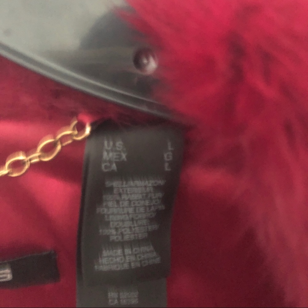 DKNY Rabbit Fur Jacket - Picture 5 of 6